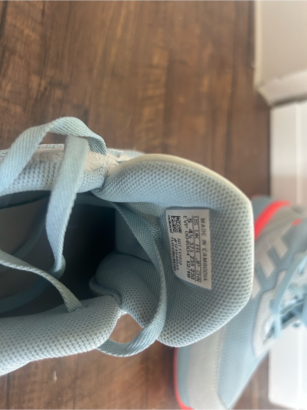 adidas womens Light Blue and orange Sneakers - Picture 14 of 14